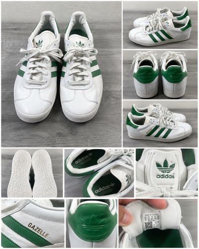 Adidas gazelle white green - white,