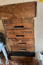 Schweppes Vintage Wooden Crate