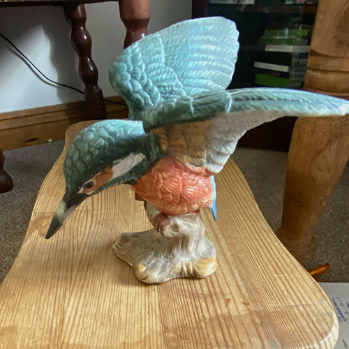 Ceramic multicoloured bird - ceramic,