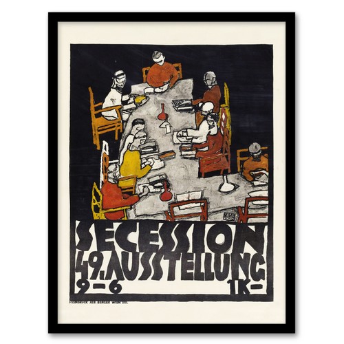 Egon schiele framed wall art - framed,
