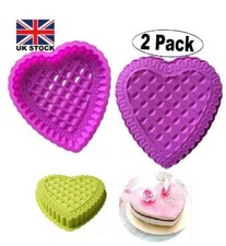 (2 Pack) Big Silicone Heart