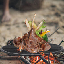 38/46cm Round Barbecue Grill Grate Net BBQ Cooking Cast Iron Grid Replacement