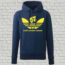 North London Forever Luxury Navy Organic Cotton Hoodie for Fans of Arsenal Gift