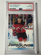 Jack Hughes Young Guns PSA 10