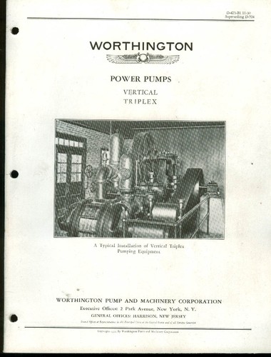 Worthington power pumps - power,
