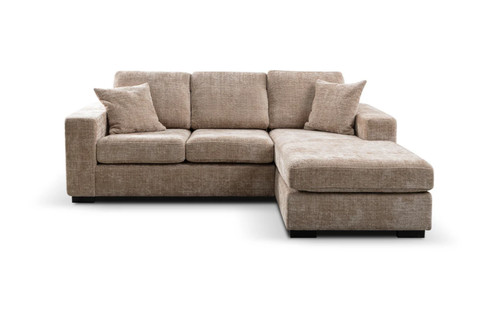 Chestnut chaise sofa - sofa, beige