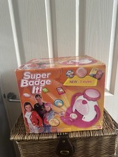 Super Badge It Maker Tool Kit Machine Boxed