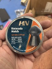 H&N Baracuda Match Airgun Pellets .177 4.51mm Tin of 400 (n10