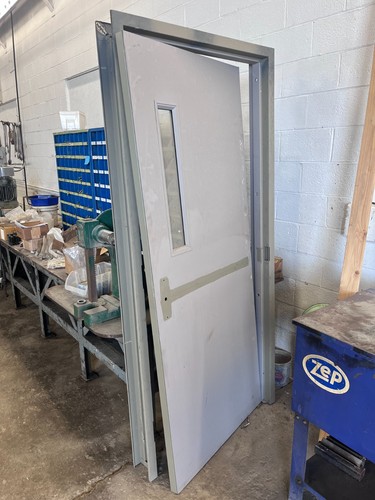 Metal fire door frame - metal, w/