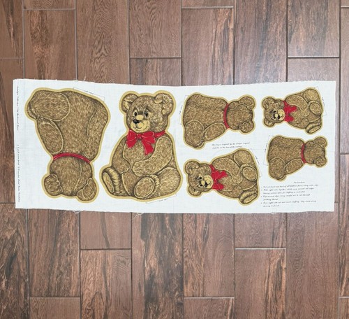 Teddy bear cut sew fabric - teddy,