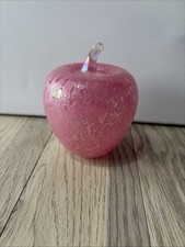 Heron Glass Extra Large Pink Apple - Hand Blown.