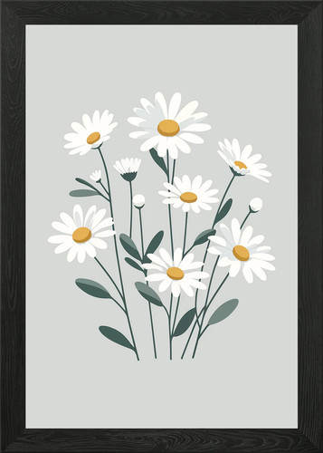 Daisy delight framed - framed, art