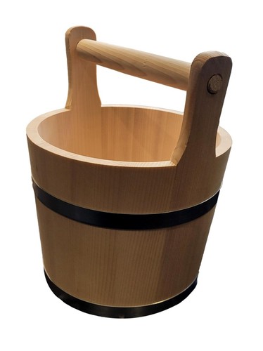 Big wooden bucket vintage - big,