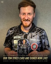 Tom Sykes Signed Ultimate Darts Mini Player Card