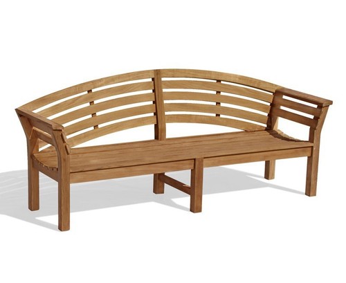 Teak seater garden bench - garden,