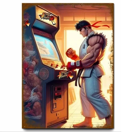 Ryu playing street fighter - playing,