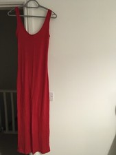 Boohoo, Red Maxi Dress, Size 8