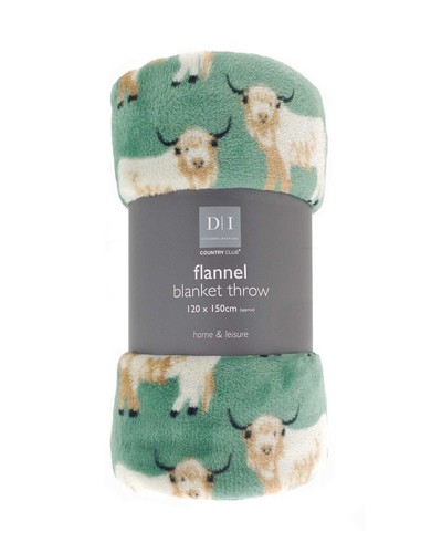 Printed flannel blanket - blanket, /