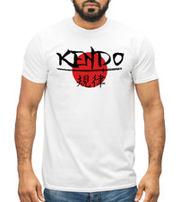 Kendo T-shirt Samurai Spirit Japanese Sword Martial Arts Gift Japan Sun Flag Tee