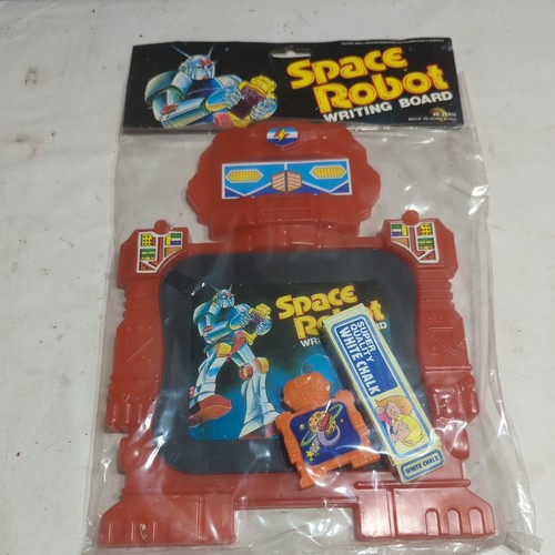 Vintage red space robot - red,