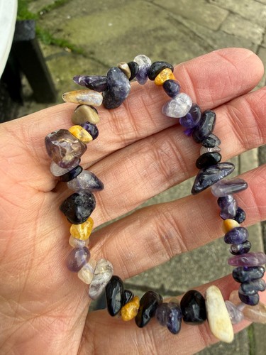 Blue john stone fluorite - blue,