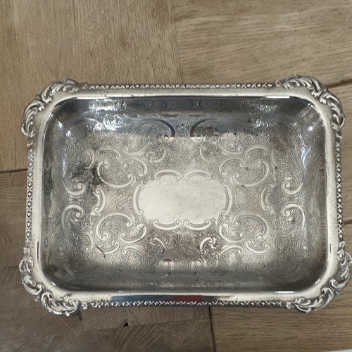 Silver plate rectangular - plate,