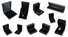 Black leatherette jewellery - leatherette,