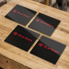 MG Turbo Glass Coaster Set