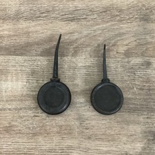 Vintage Manual Hand Pump Tin Oil Bottle Automobile Garage Collectible x2 