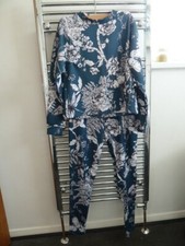 NEXT 'DOWNTIME' TWO-PIECE LOUNGE SUIT, SIZE 10; PRE-LOVED