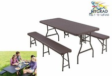 Bench Rattan Folding Picnic
