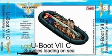 CMK N72006 1:72 Type VIIc U-Boat Supplies Loading on Sea