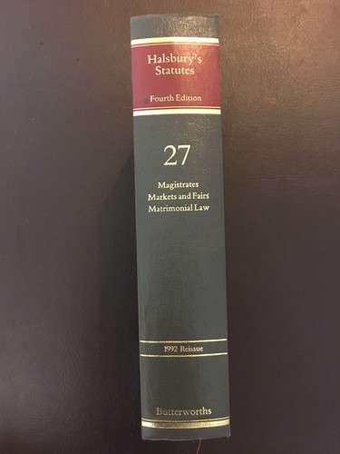 Halsbury statutes 4th - halsbury’s,