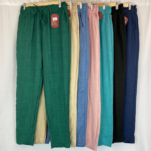 Women cotton linen look - women,
