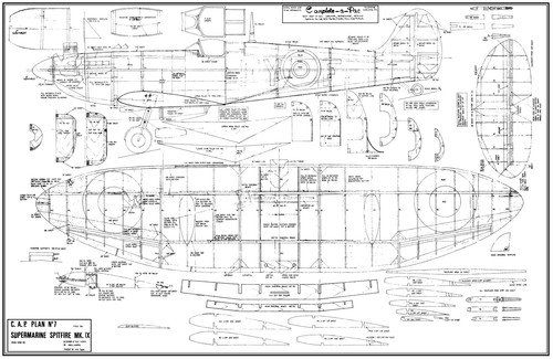 Supermarine spitfire mk9 - spitfire, 56"