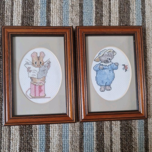Completed cross stitch - cross,