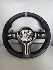 BMW F10 F11 F12 F13 F06 F01 STEERING WHEEL M PERFORMANCE CARBON RE TRIMMED BLUE