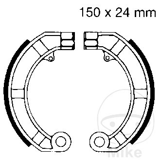Ebc brake shoes without - shoes, spring