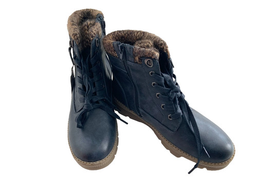 Pavers woman navy faux - navy,