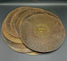 Antique Symphonion Music Box Discs Bundle 13 5/8'' Metal Records x 10 (Lot 4)