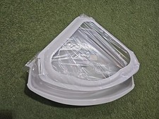 Corner Cat Litter Tray With Hood Grey Approx 40x60x15cm 