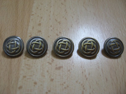 Celtic style buttons - , x5