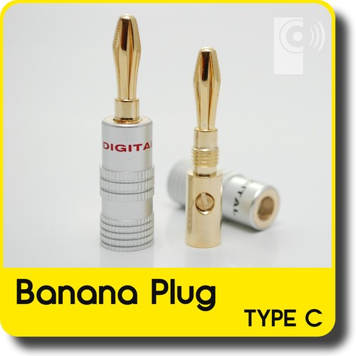 Speaker connectors banana - 4x,