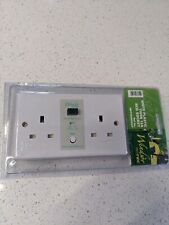 White plastic twin 13A RCD Socket Windsor Protec - New 