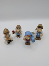 Tetley Tea Teafolk Collectable Figures X4 90's 1994 1995 Figurines
