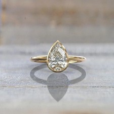 2CT Pear Cut Diamond Solitaire