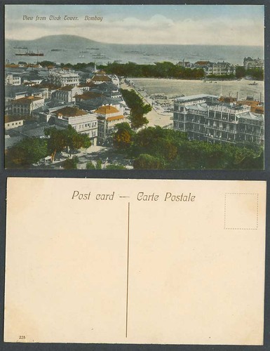 India old hand tinted - hand, postcard