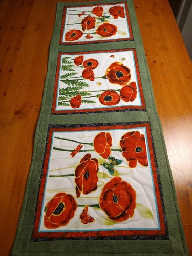 Bright red poppies handmade - bright,