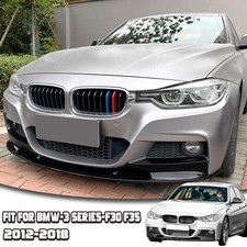 FRONT SPLITTER LIP SPOILER GLOSS BLACK FOR BMW 3 SERIES F30 F31 M SPORT 12-2018