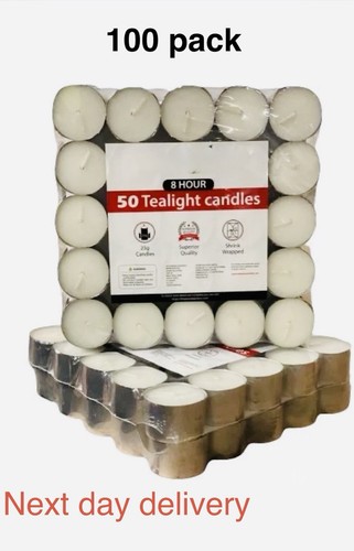 100 tea night lights candles - tea, 8
